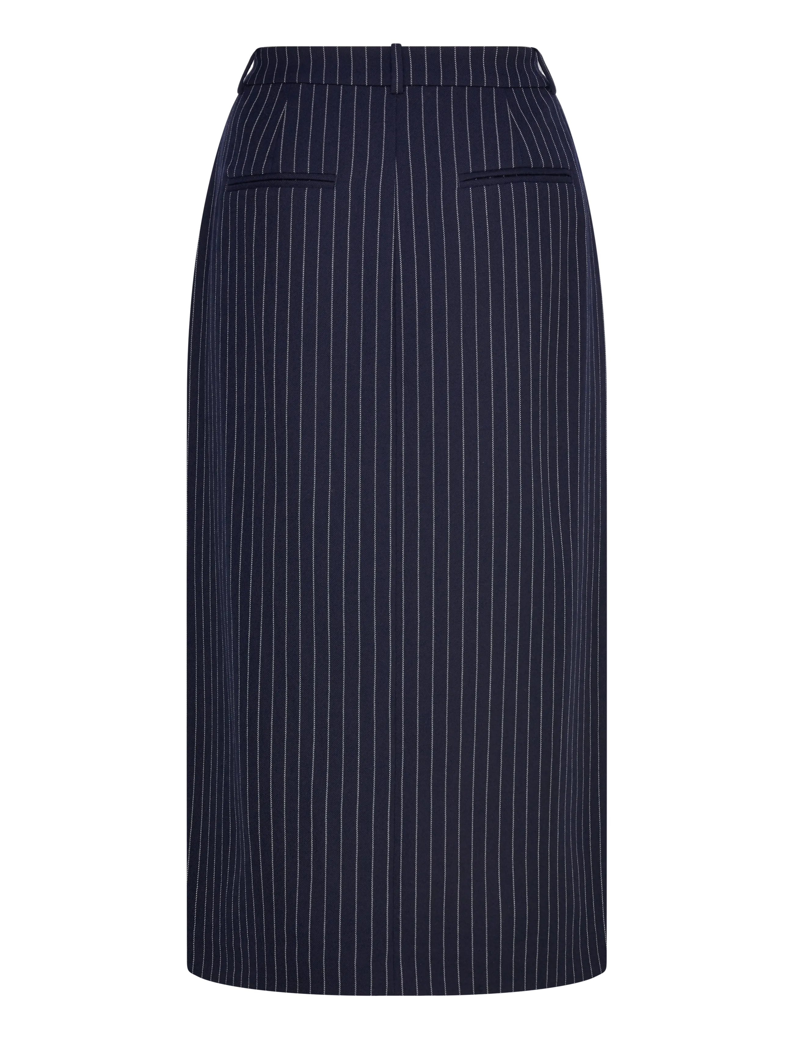 Gant - PINSTRIPE MIDI SKIRT - spódnice do kolan i midi - evening blue - 2