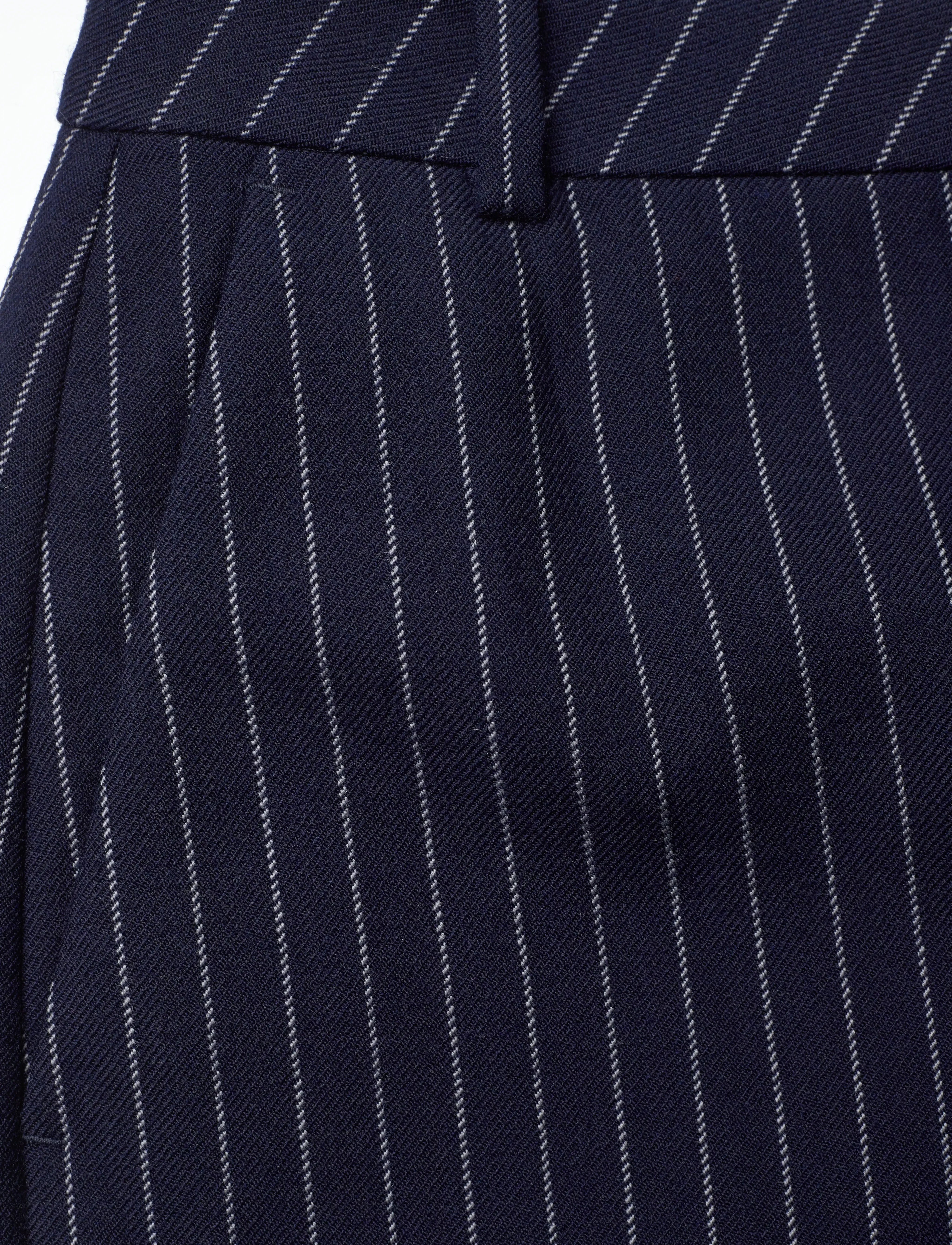 Gant - PINSTRIPE MIDI SKIRT - spódnice do kolan i midi - evening blue - 5