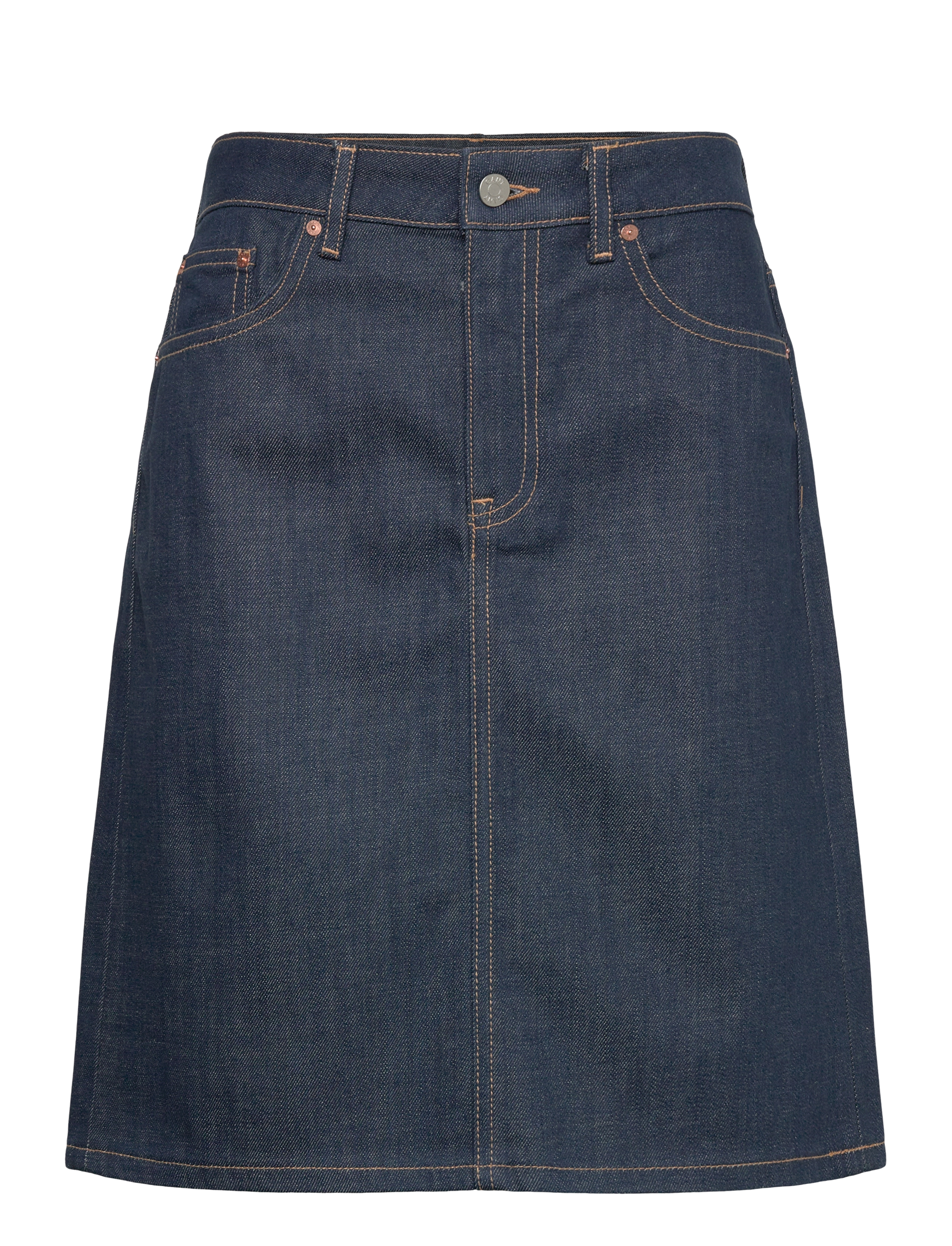Gant DENIM SKIRT - Tøj - MID BLUE / navy