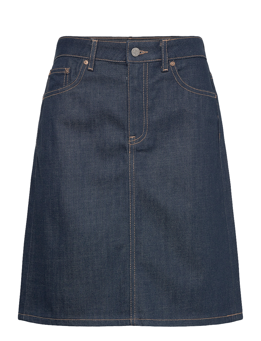Gant - DENIM SKIRT - jeansröcke - mid blue - 1