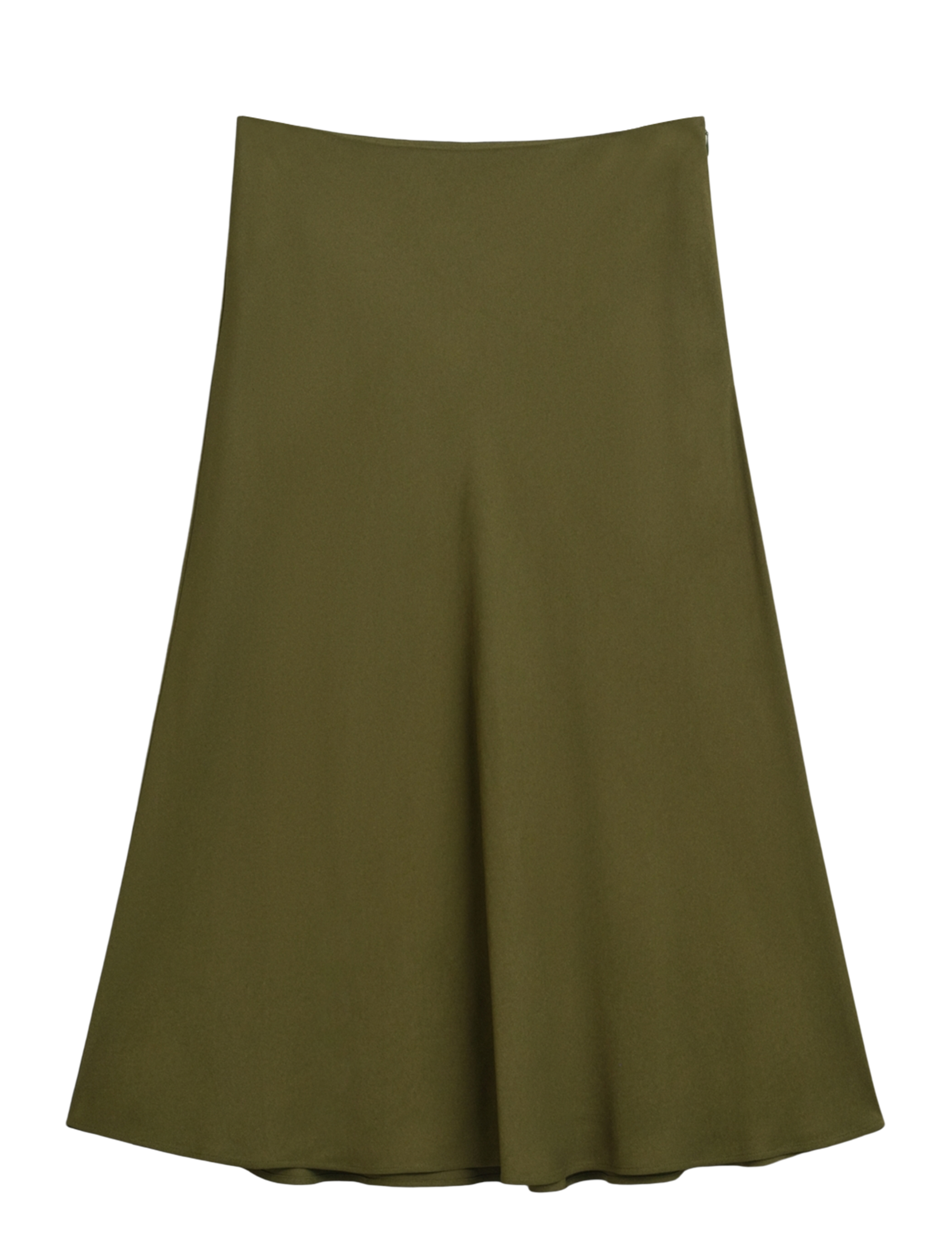 GANT Fluid Midi Rock Khaki - 38 - Damen