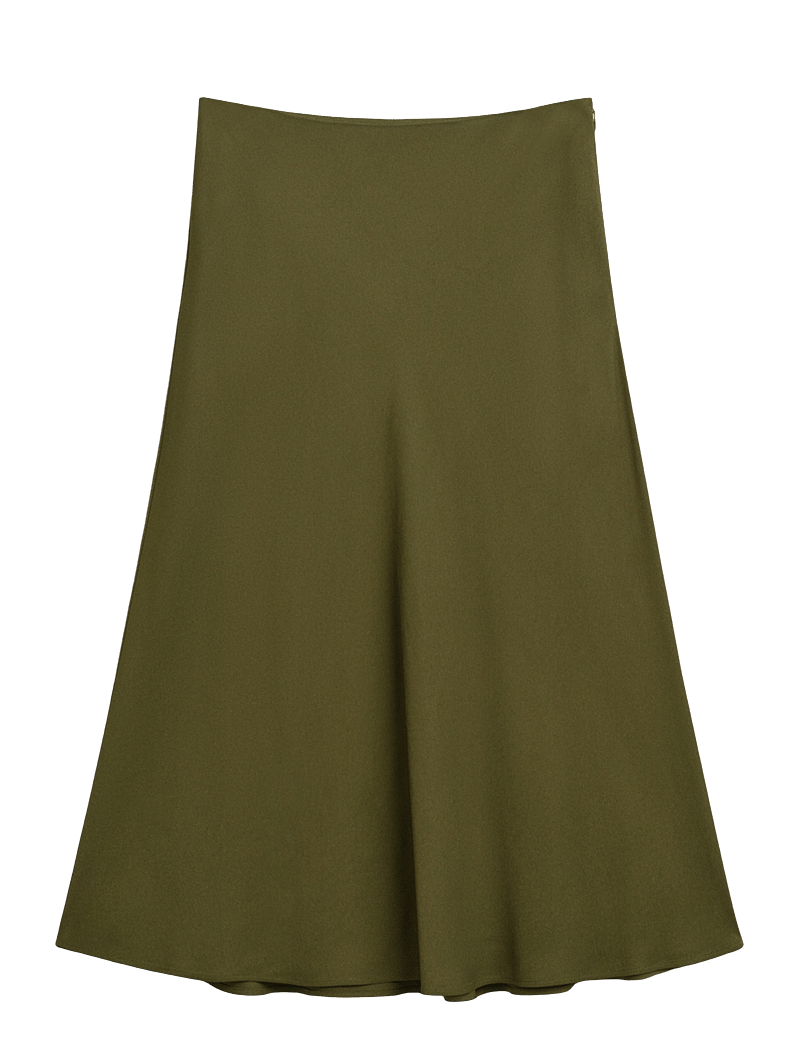 GANT - FLUID MIDI SKIRT - midi-röcke - moss green - 1
