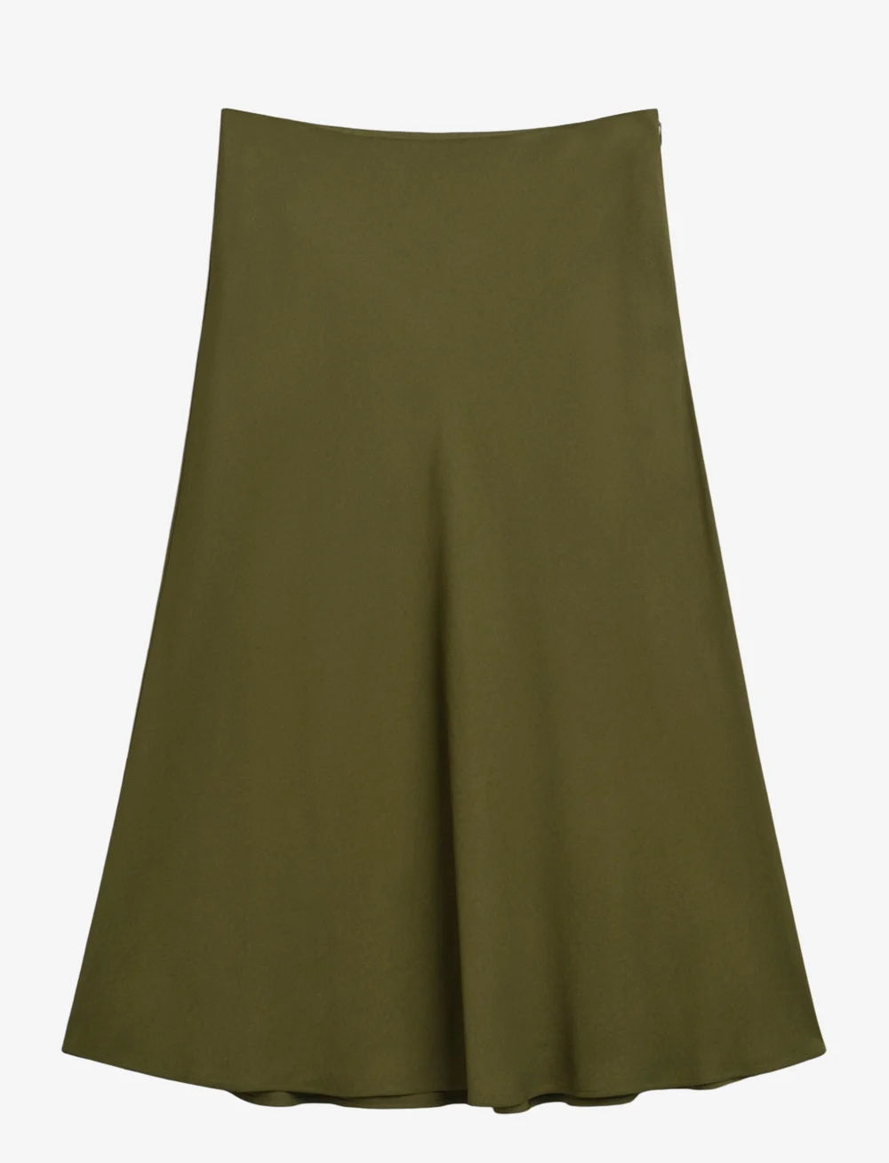 GANT - FLUID MIDI SKIRT - midiseelikud - moss green - 1