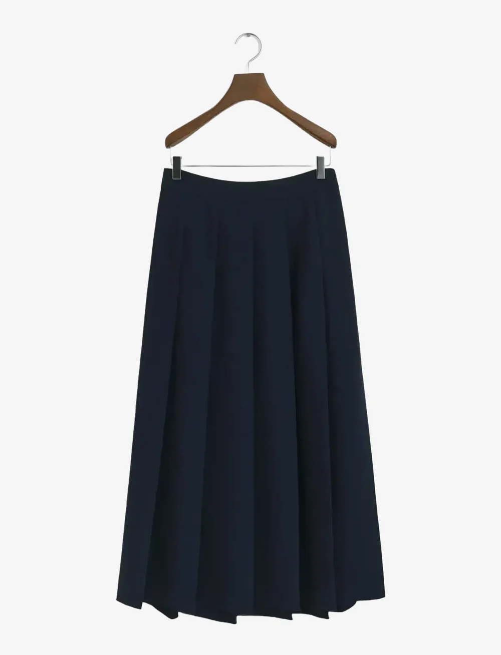 GANT - WIDE PLEATED MIDI SKIRT - midi-röcke - evening blue - 1