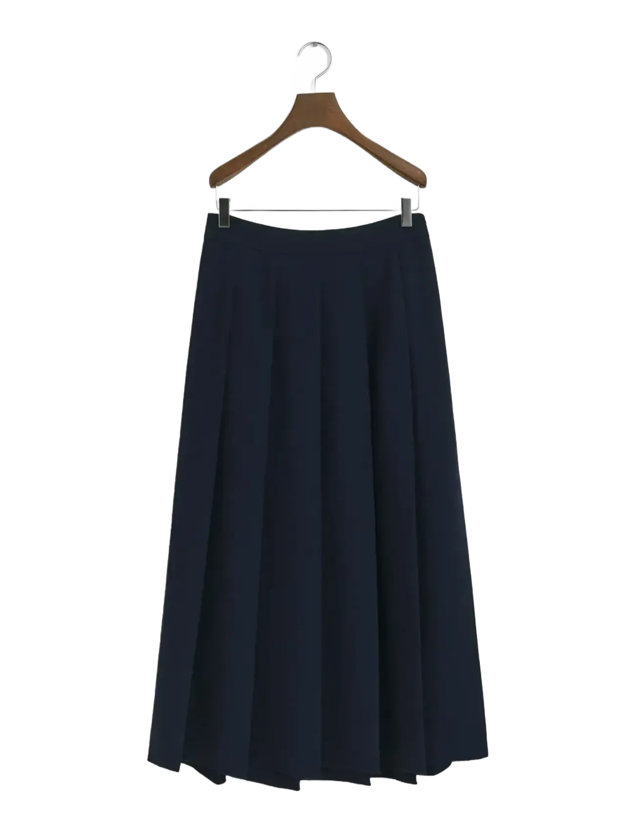 Gant WIDE PLEATED MIDI SKIRT - Tøj - EVENING BLUE / navy