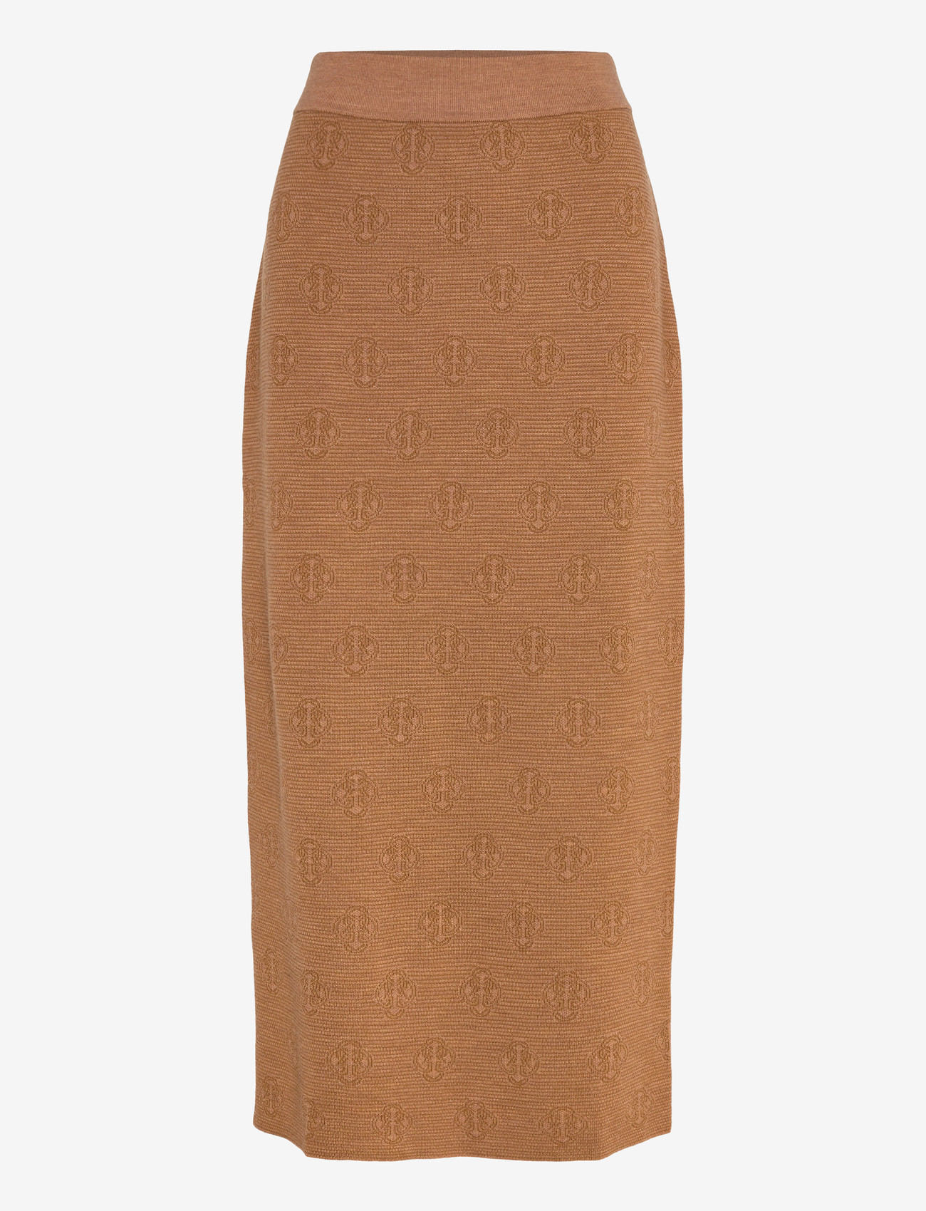 GANT - MONOGRAM KNIT SKIRT - strikkede nederdele - whiskey brown - 0