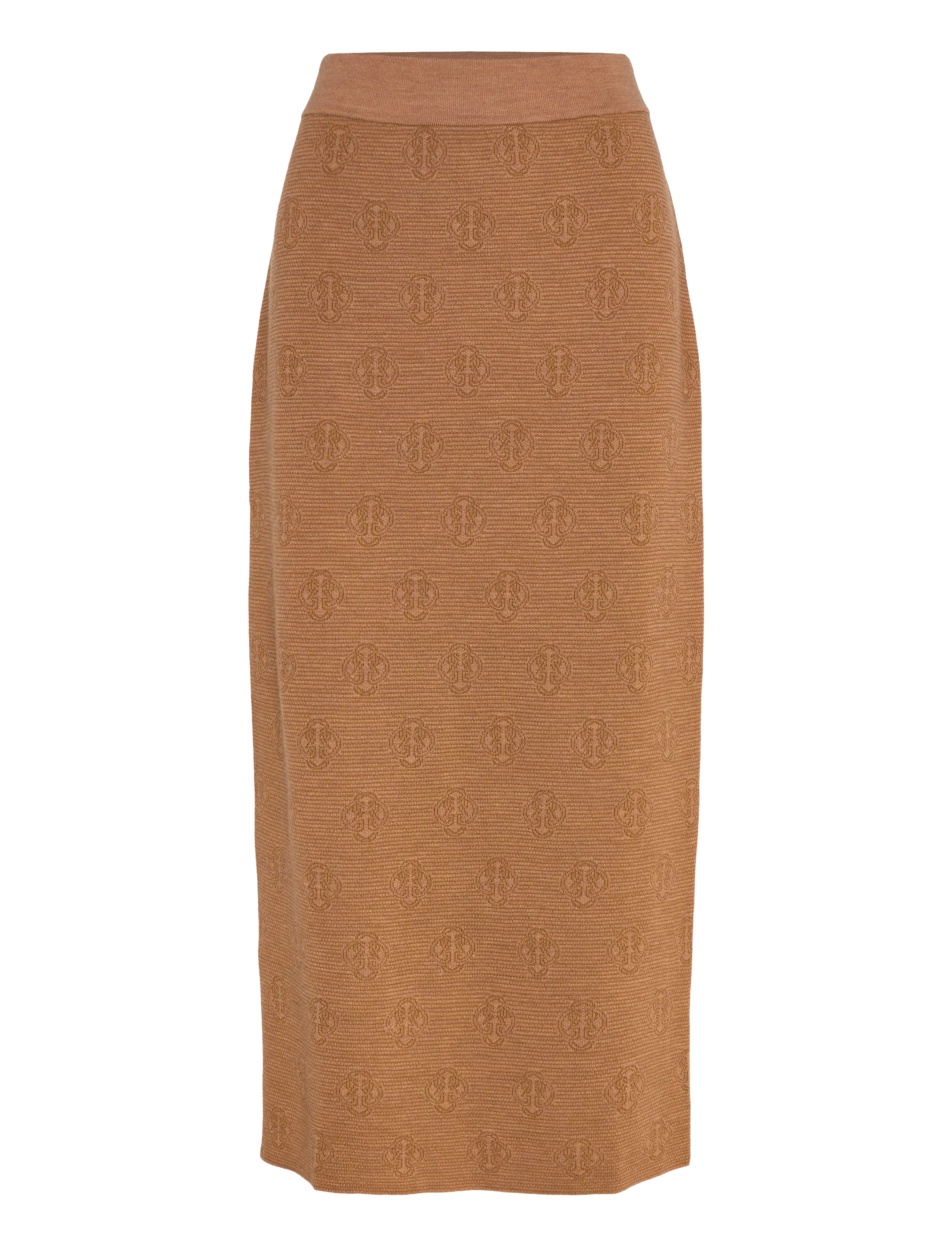 Gant MONOGRAM KNIT SKIRT - Transitional Layering - WHISKEY BROWN / beige