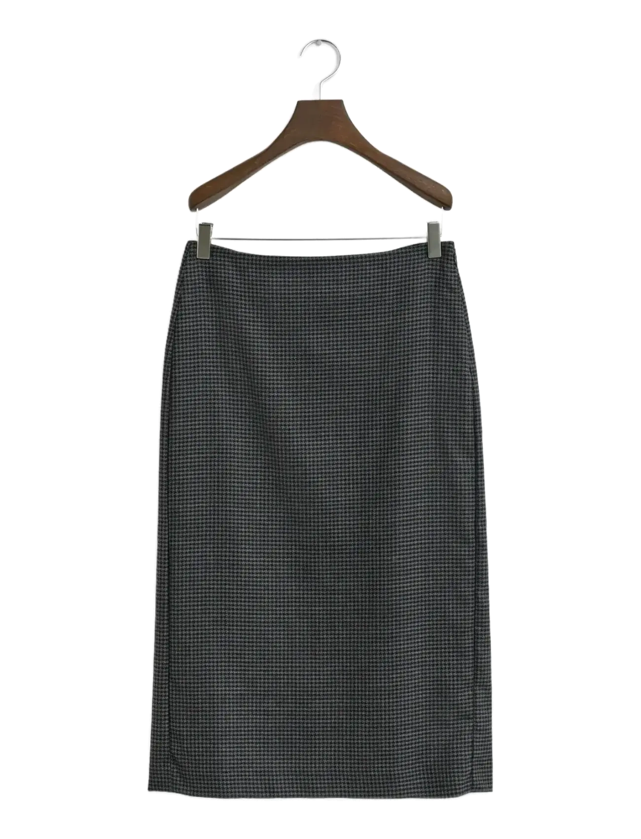 GANT Midi Checked Wolle Pencil Rock Grau - 36 - Damen