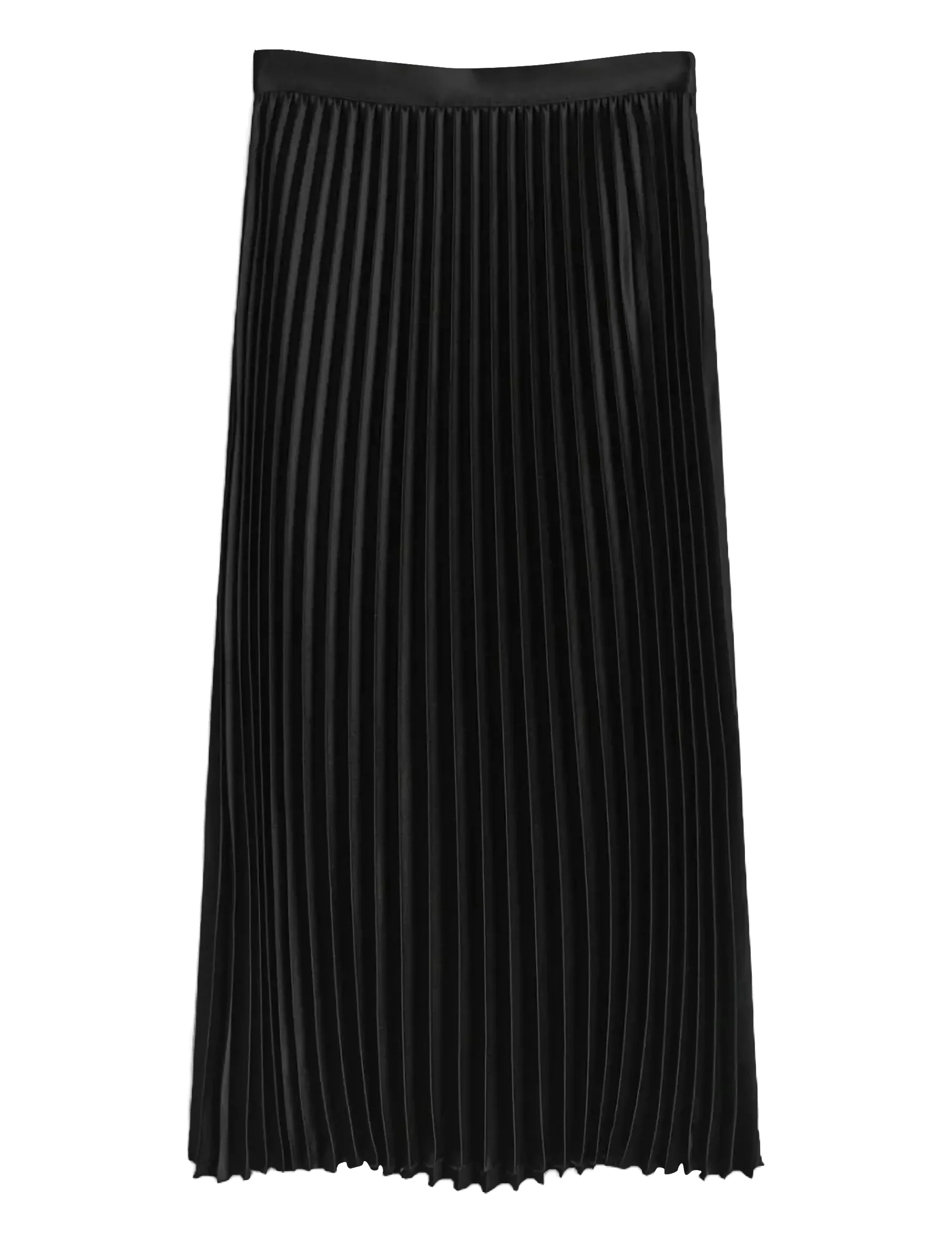GANT SATEEN PLEATED SKIRT - Pleated skirts - BLACK / black