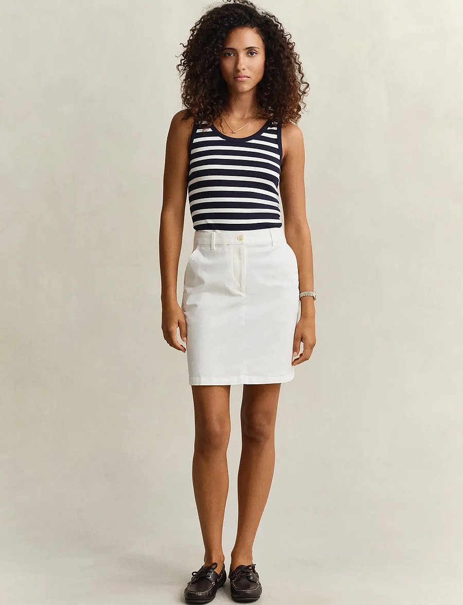 Gant - CHINO SKIRT - short skirts - eggshell - 0