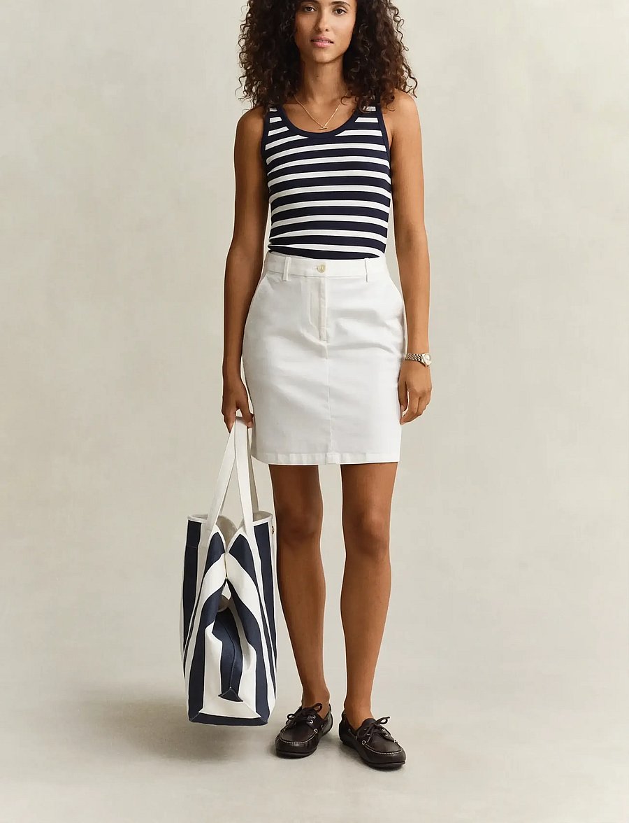 Gant - CHINO SKIRT - short skirts - eggshell - 4