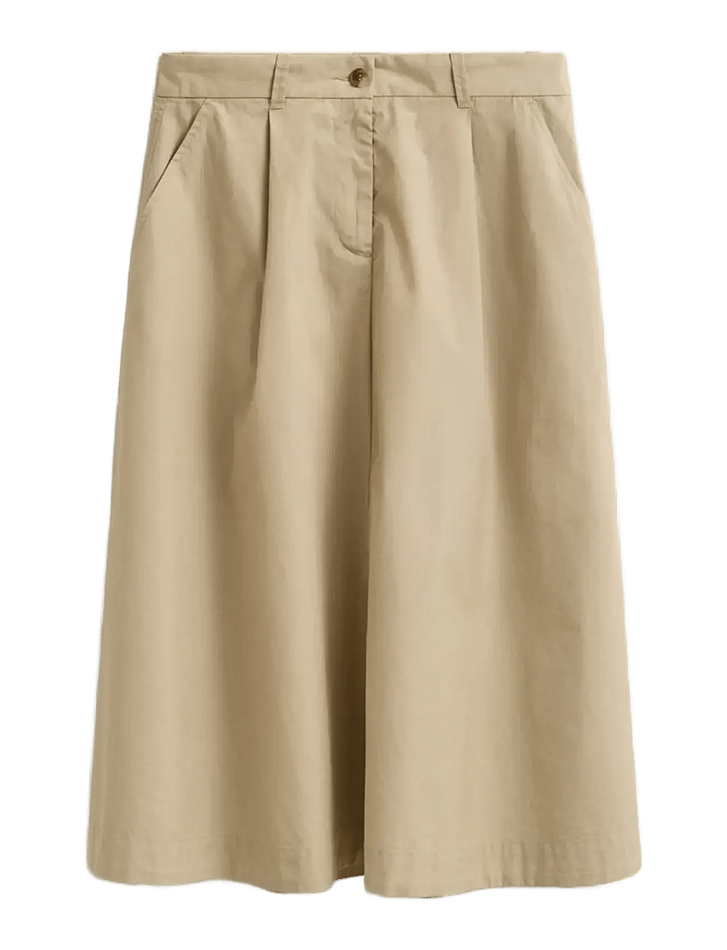 GANT - LIGHTWEIGHT PLEATED CHINO SKIRT - culottes - oat beige - 1