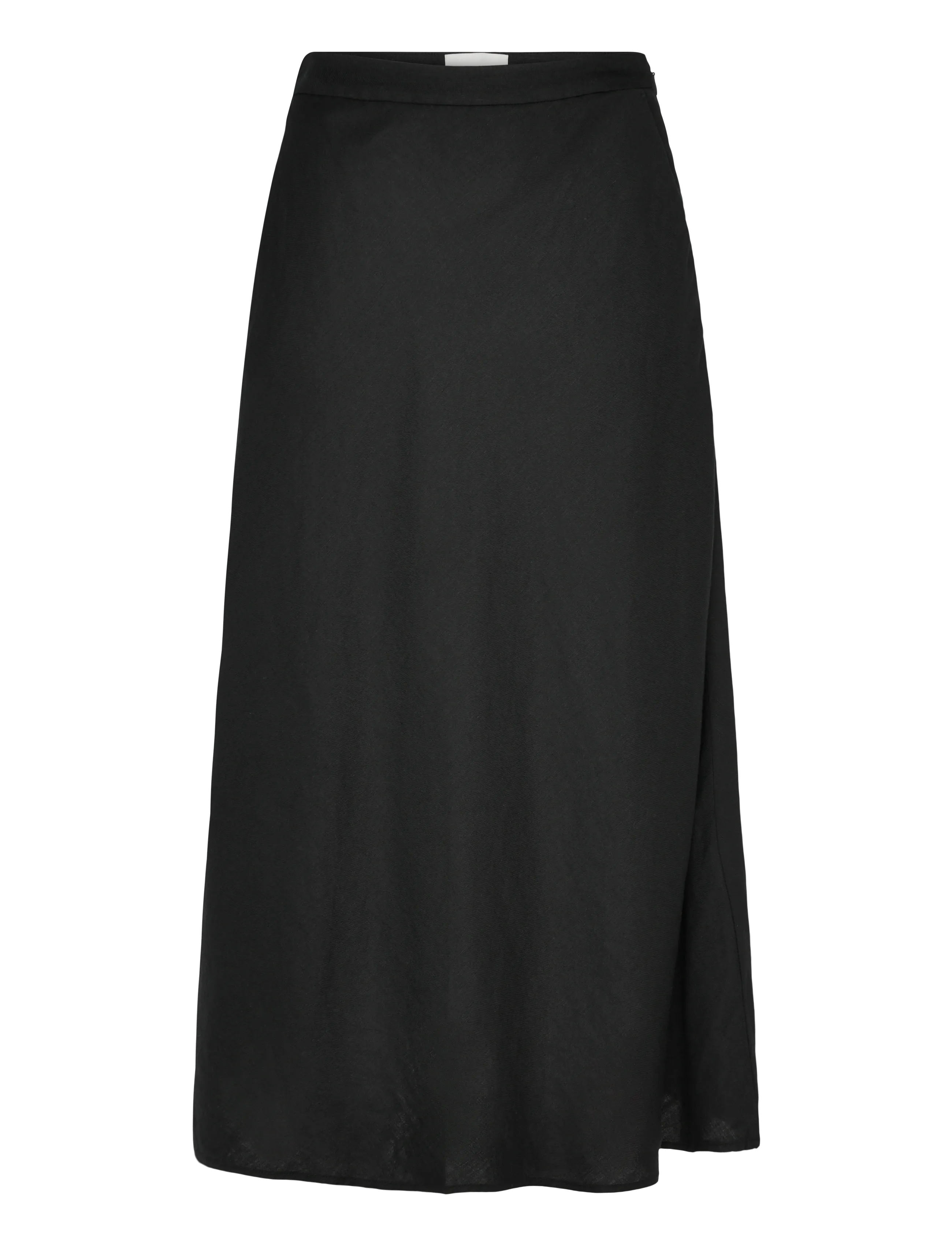 Gant FLARED LINEN BLEND SKIRT - Seelikud - BLACK / black