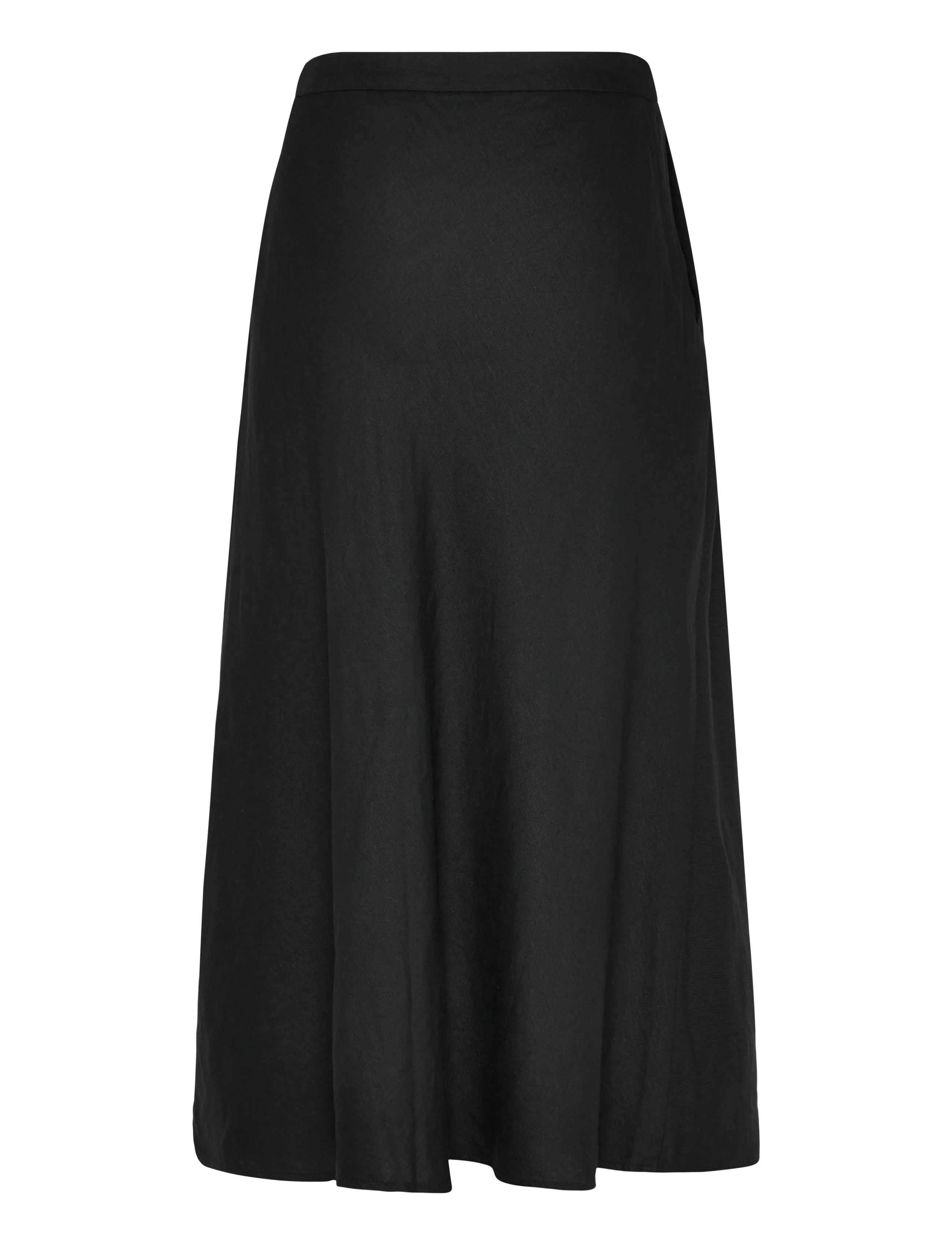 Gant - FLARED LINEN BLEND SKIRT - midi-röcke - black - 1