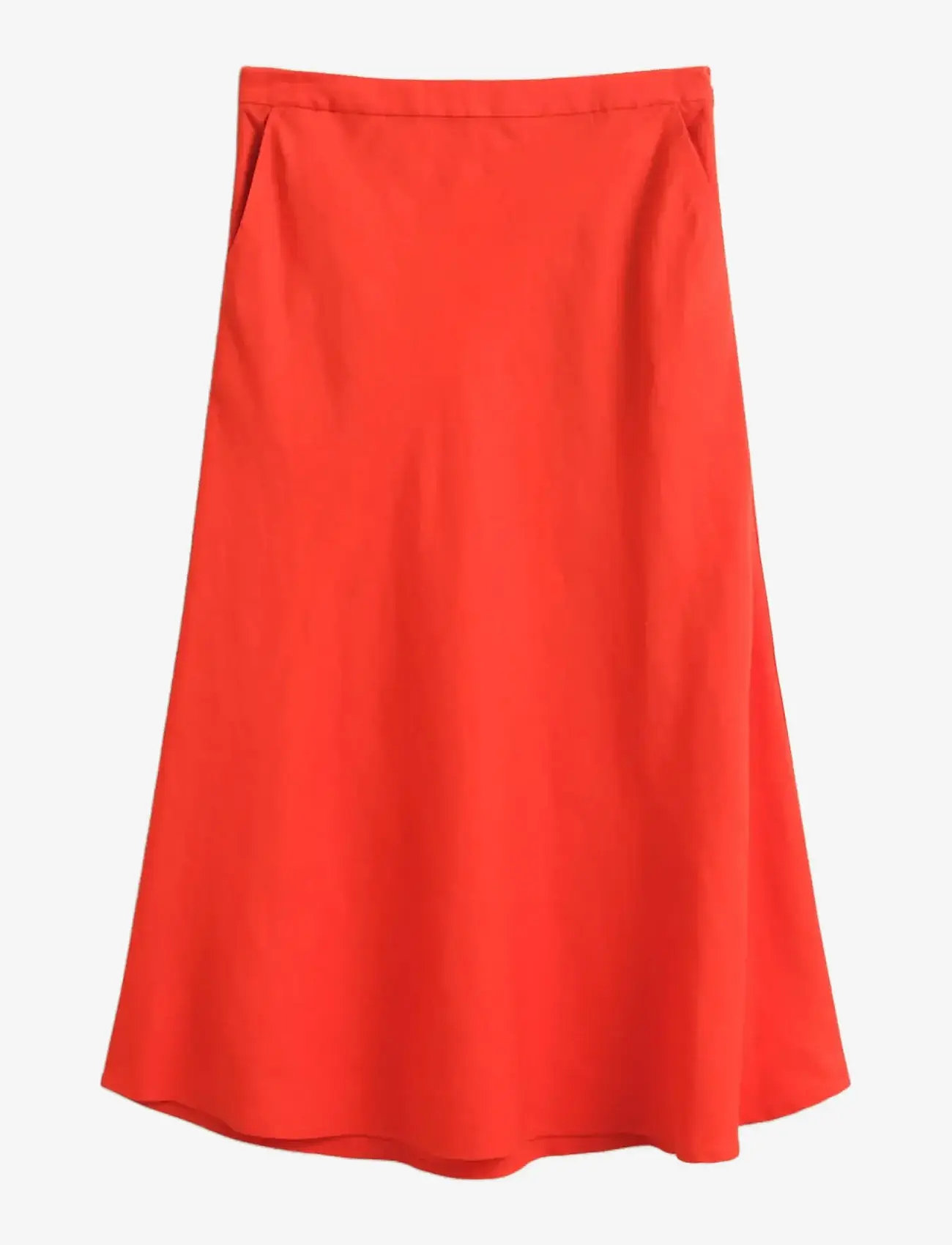 Gant - FLARED LINEN BLEND SKIRT - midi nederdele - perfect red - 1