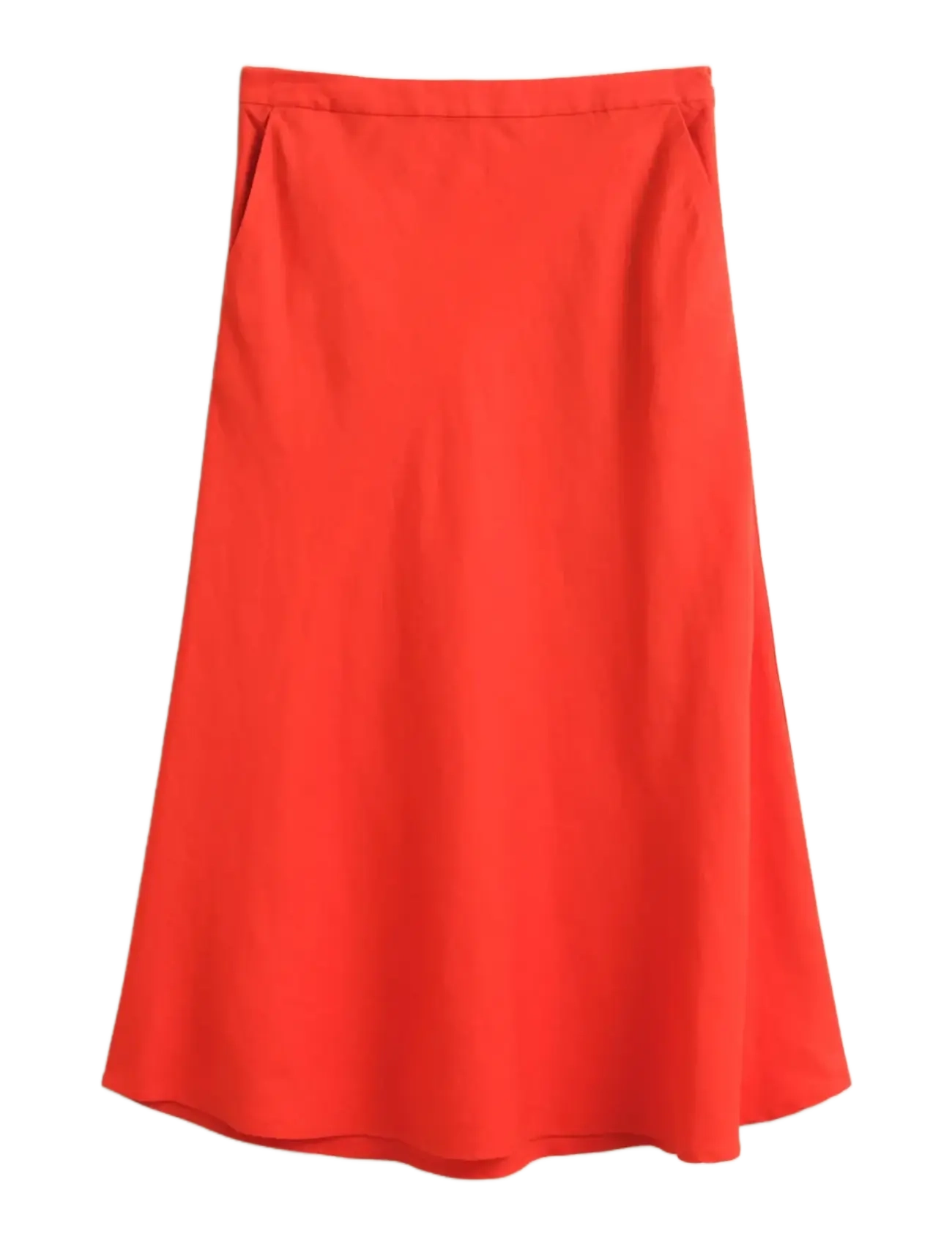 GANT FLARED LINEN BLEND SKIRT - Modetrends - PERFECT RED / red