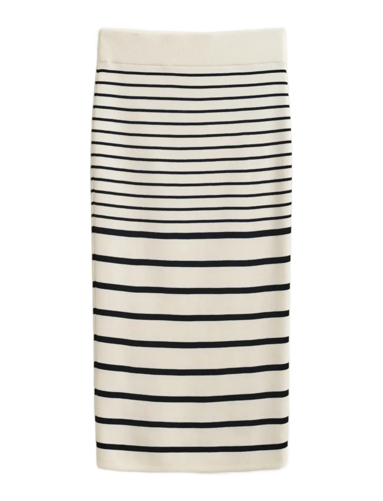Gant STRIPED PENCIL KNIT SKIRT - Kampagne - EGGSHELL / multi