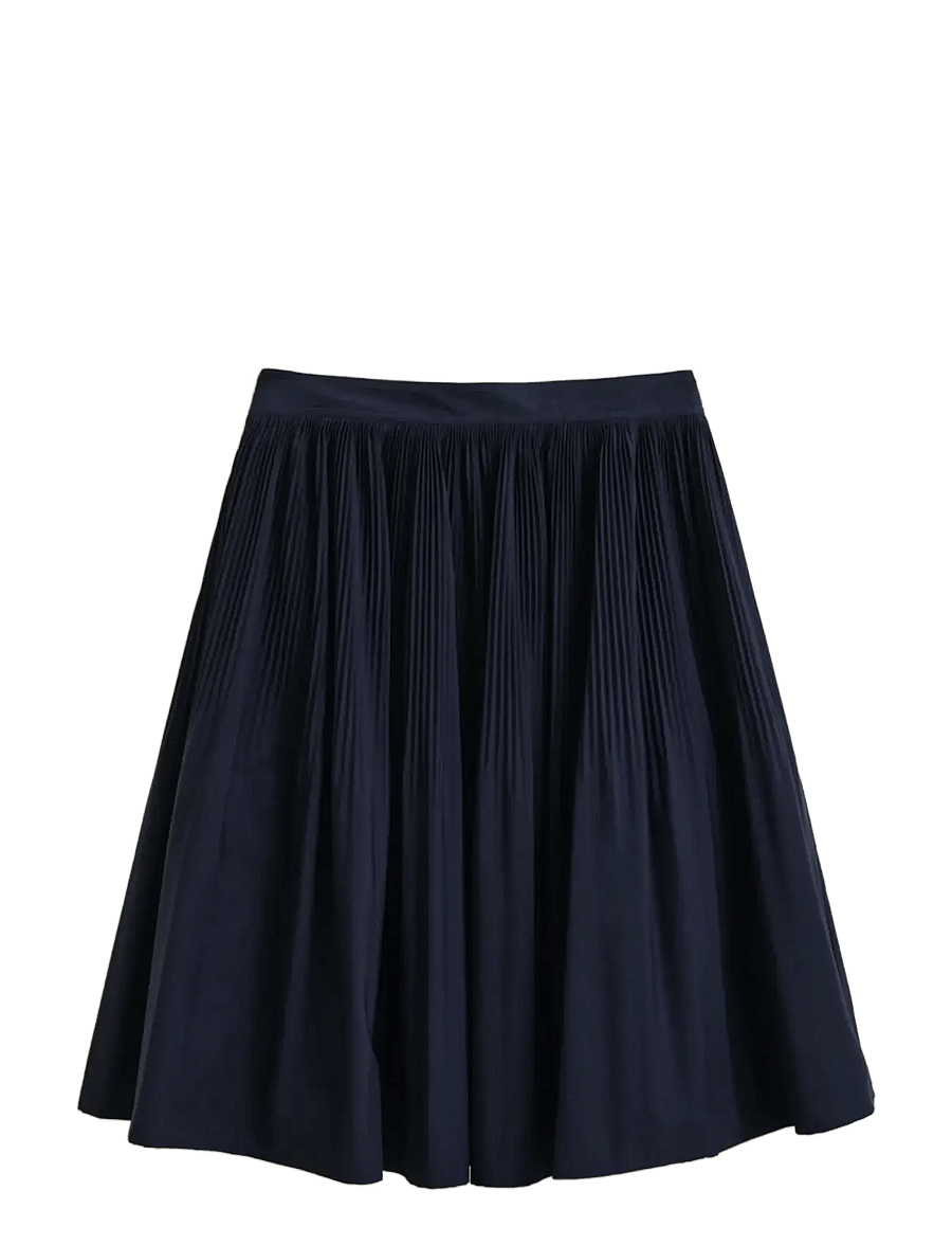 Gant - CTN PLEATED SKIRT - faltenröcke - evening blue - 1