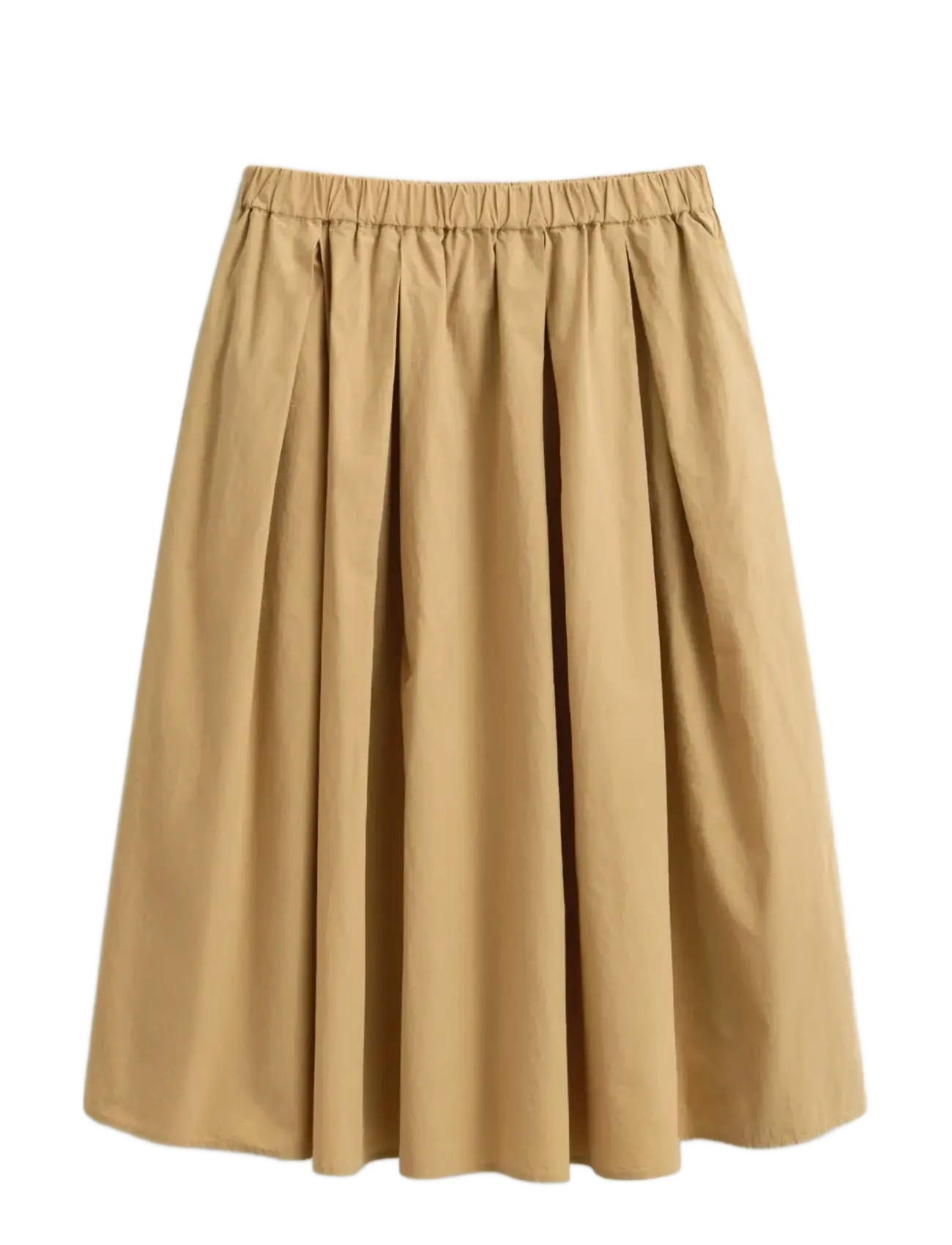 GANT Poplin Pull On Midi Rock Beige - 34 - Damen