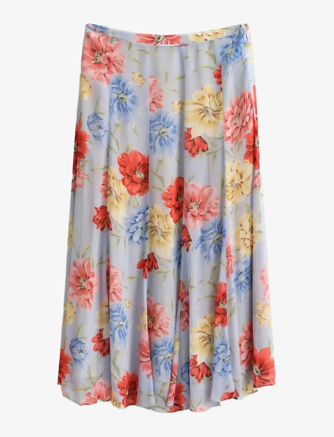 GANT - FLORAL PRINT PANEL SKIRT - midi kjolar - light blue - 1