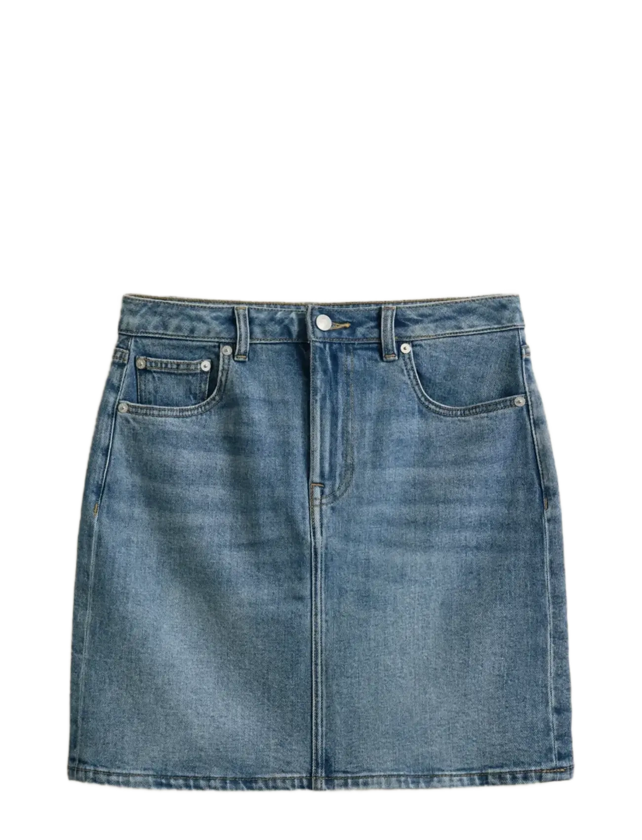 Gant DENIM SHORT SKIRT - Kurze Röcke - SEMI LIGHT BLUE BROKEN IN / blue