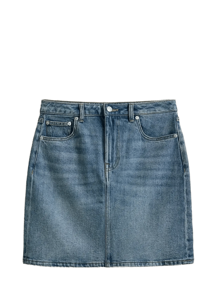 Gant - DENIM SHORT SKIRT - jupes en jeans - semi light blue broken in - 1