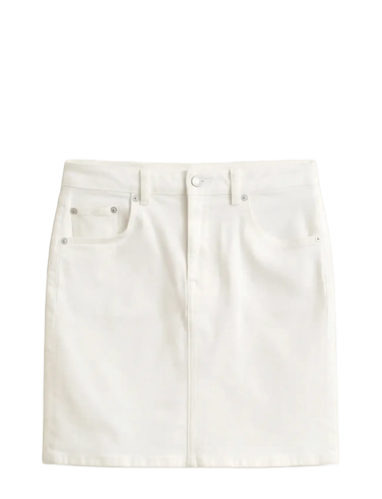 GANT DENIM SHORT SKIRT - GANT - EGGSHELL / white