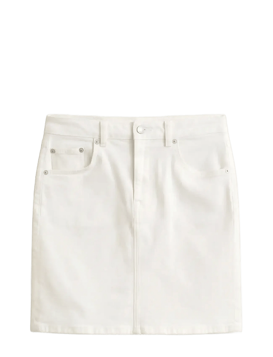 Gant - DENIM SHORT SKIRT - teksaseelikud - eggshell - 1
