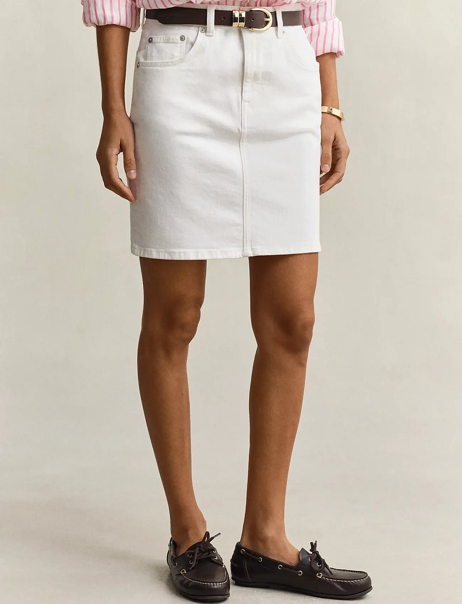 Gant - DENIM SHORT SKIRT - jupes en jeans - eggshell - 3