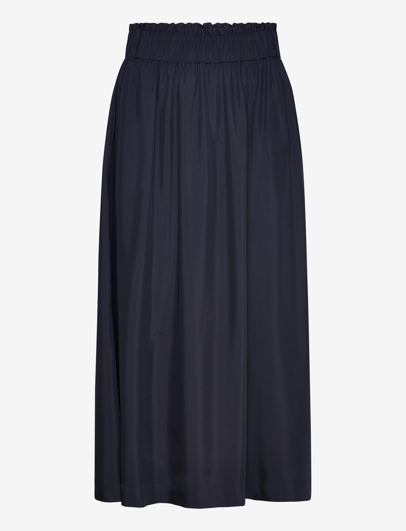 GANT - FLUID TWILL PULL-ON MIDI SKIRT - midiseelikud - evening blue - 0