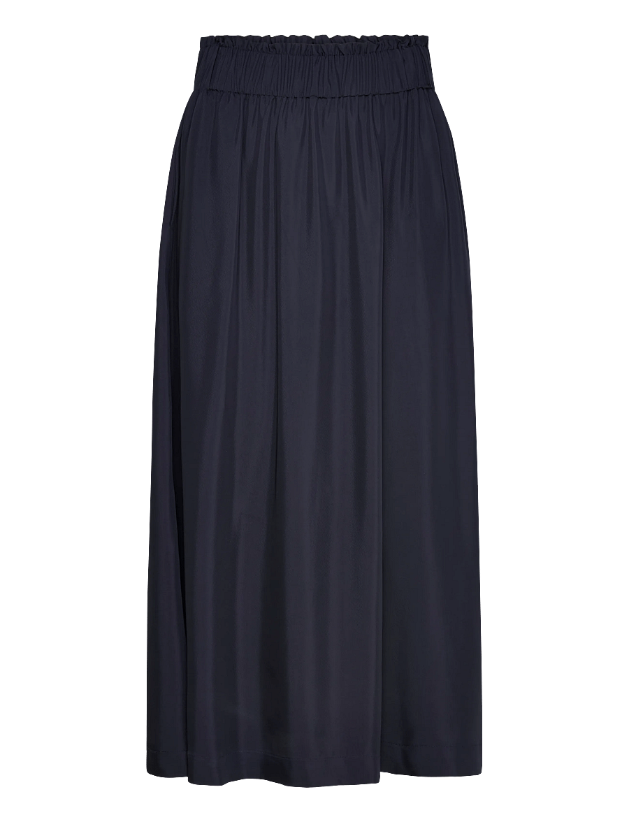 Gant - FLUID TWILL PULL-ON MIDI SKIRT - midi-röcke - evening blue - 1