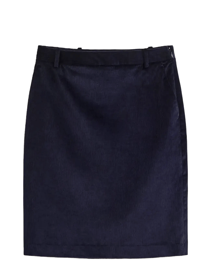 Gant - CORDUROY PENCIL SKIRT - pennkjolar - evening blue - 0