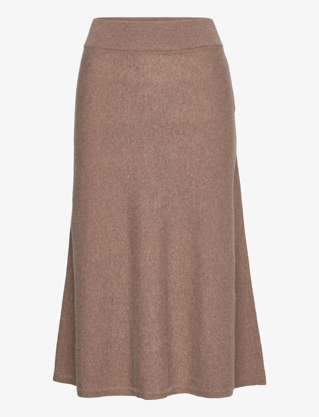 GANT - D1. SUPERFINE LAMBSWOOL SKIRT - knitted skirts - mole brown - 0