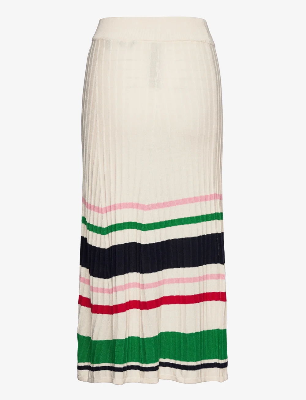Striped rib knit skirt best sale