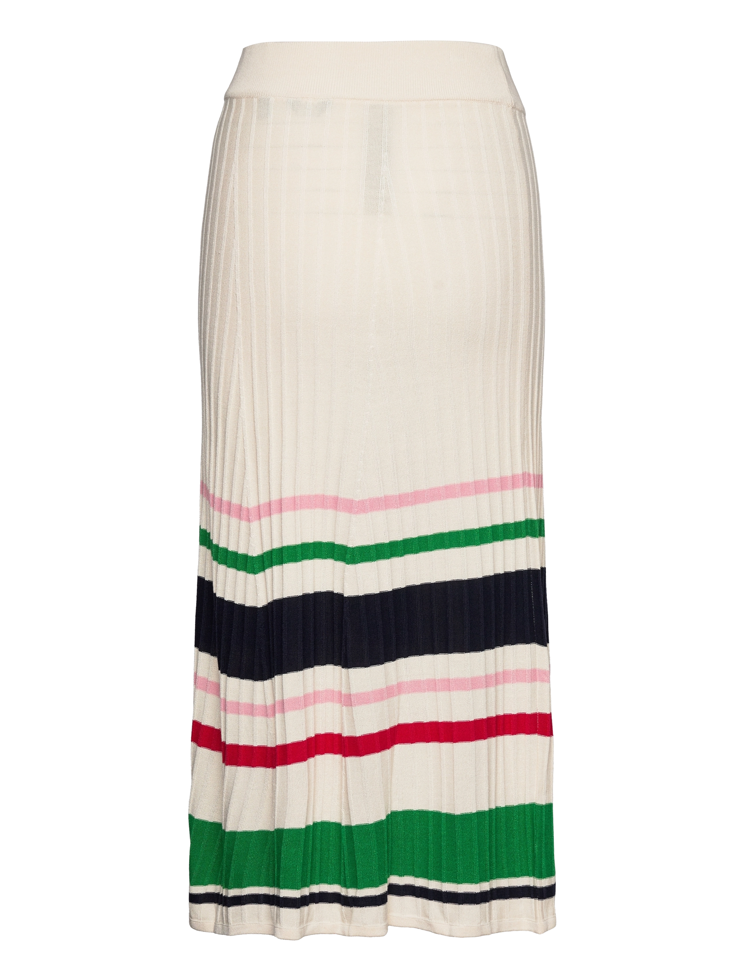 GANT - D1. STRIPED RIB KNIT SKIRT - linen - 1