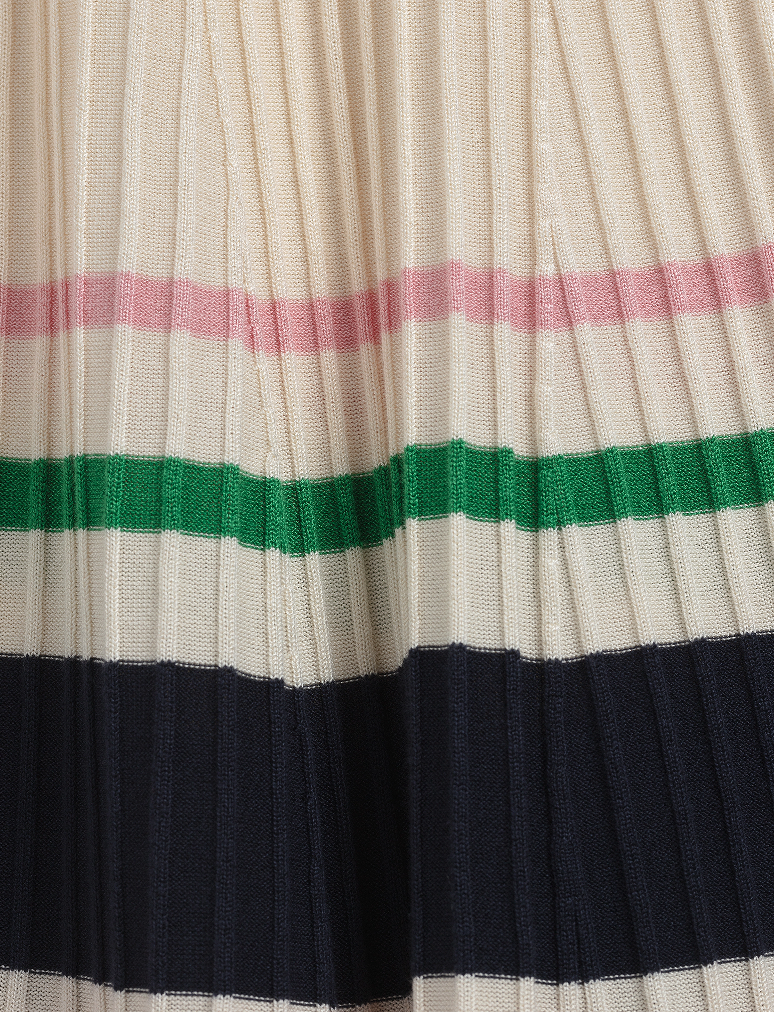 GANT - D1. STRIPED RIB KNIT SKIRT - linen - 2