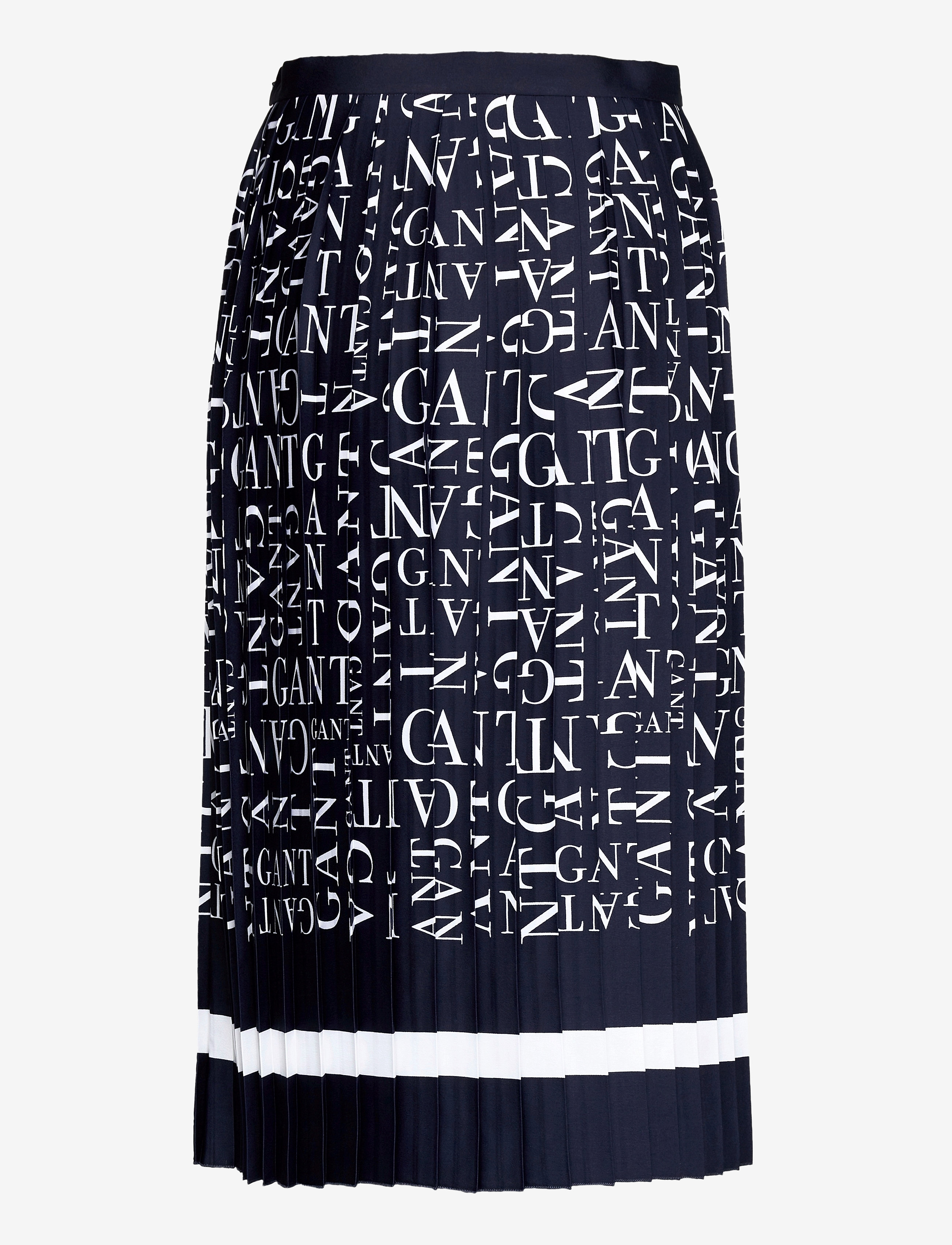 GANT - D2. GANT WORD PLISSE SKIRT - evening blue - 1