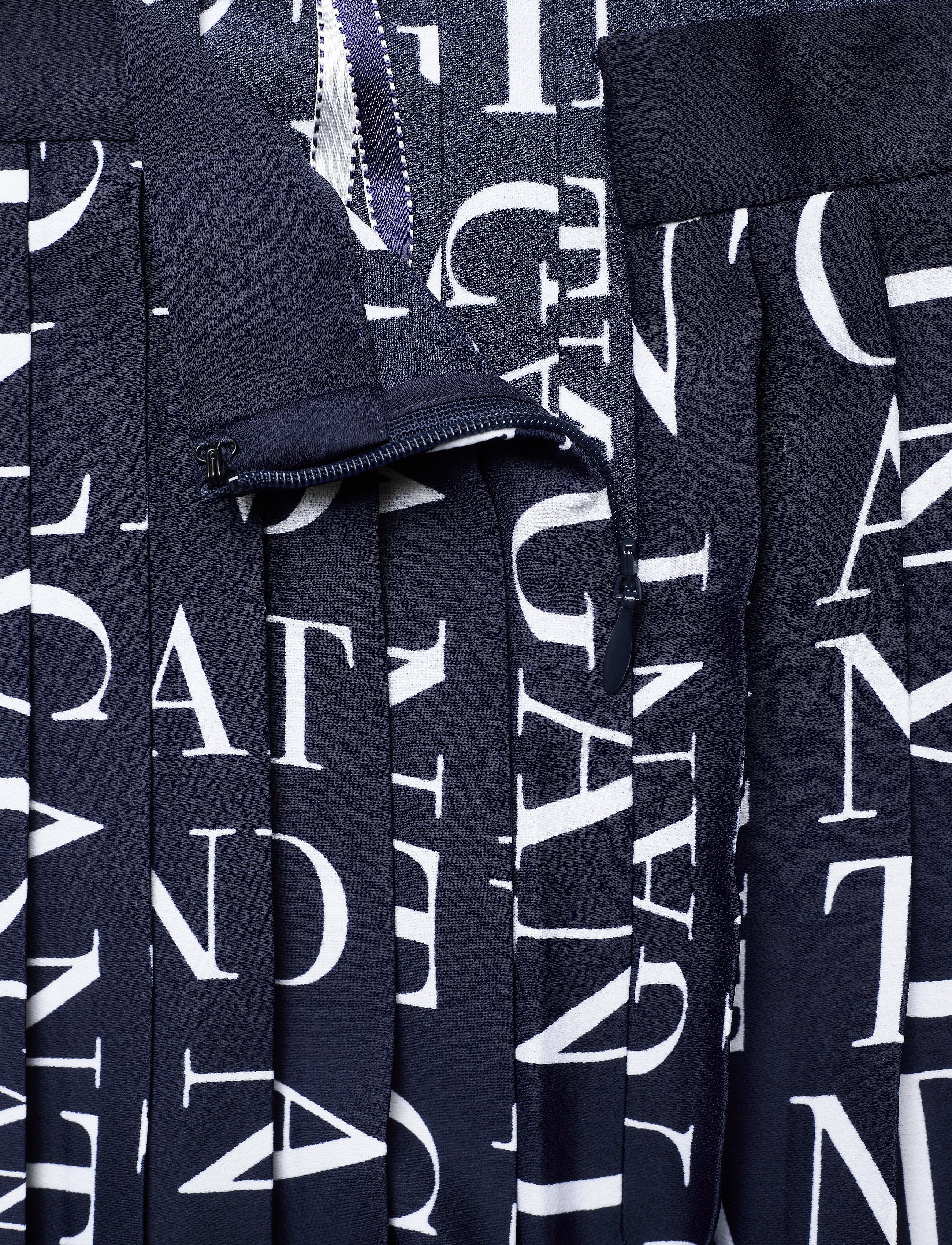 GANT - D2. GANT WORD PLISSE SKIRT - evening blue - 2