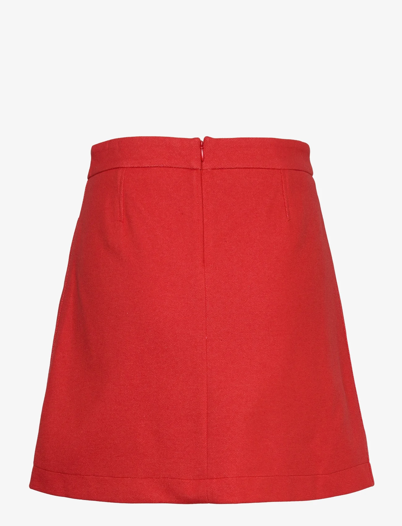 GANT - D1. TP JERSEY PIQUE SKIRT - short skirts - lava red - 1