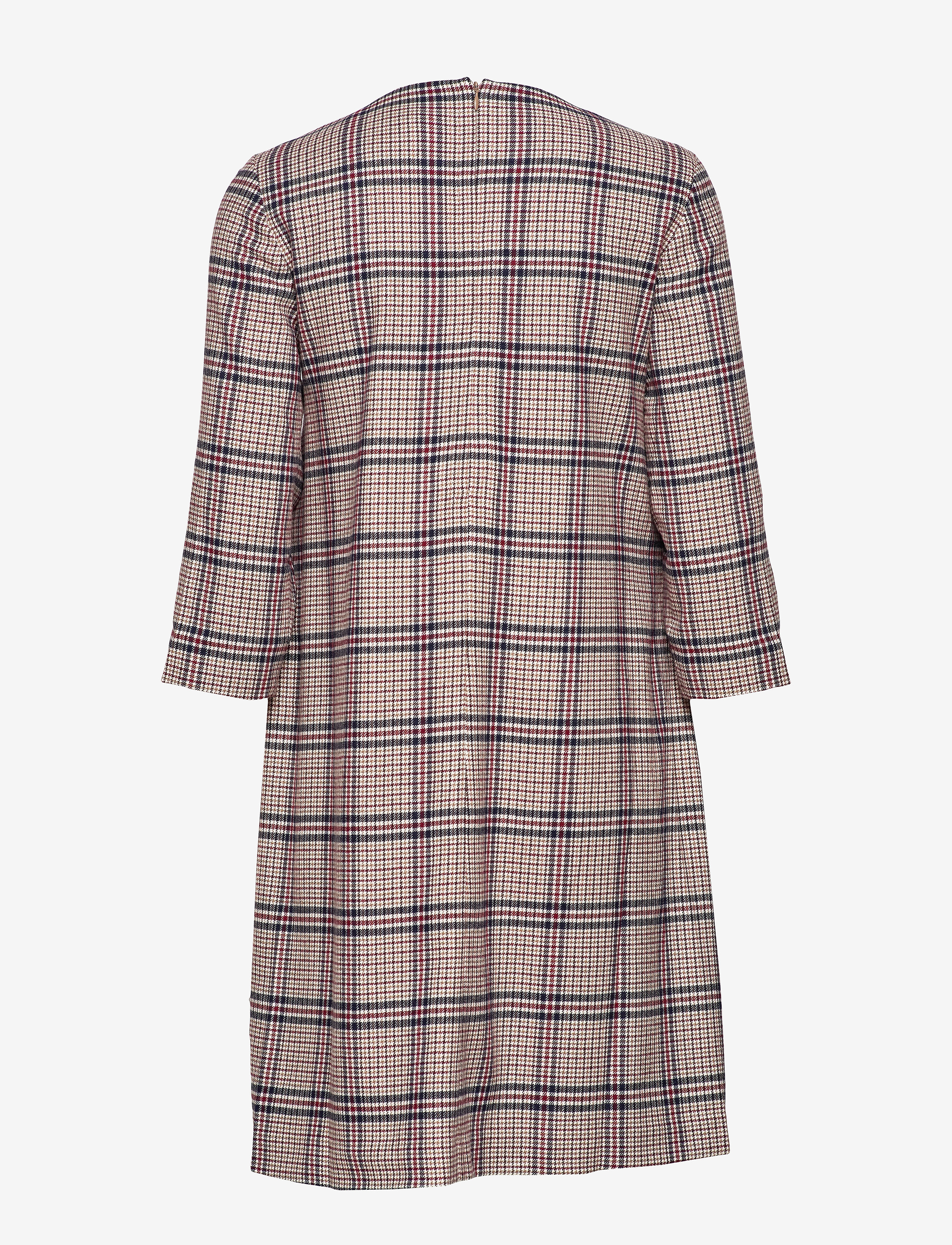 GANT - D1. WASHABLE STR WOOL A-LINE DRESS - warm khaki - 1