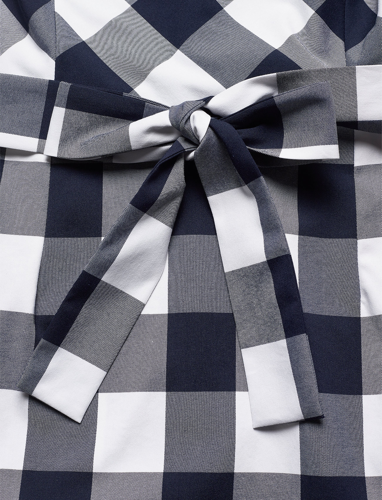 GANT - D1. FITTED GINGHAM DRESS - evening blue - 3