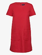 D1. TP JERSEY PIQUE DRESS - LAVA RED