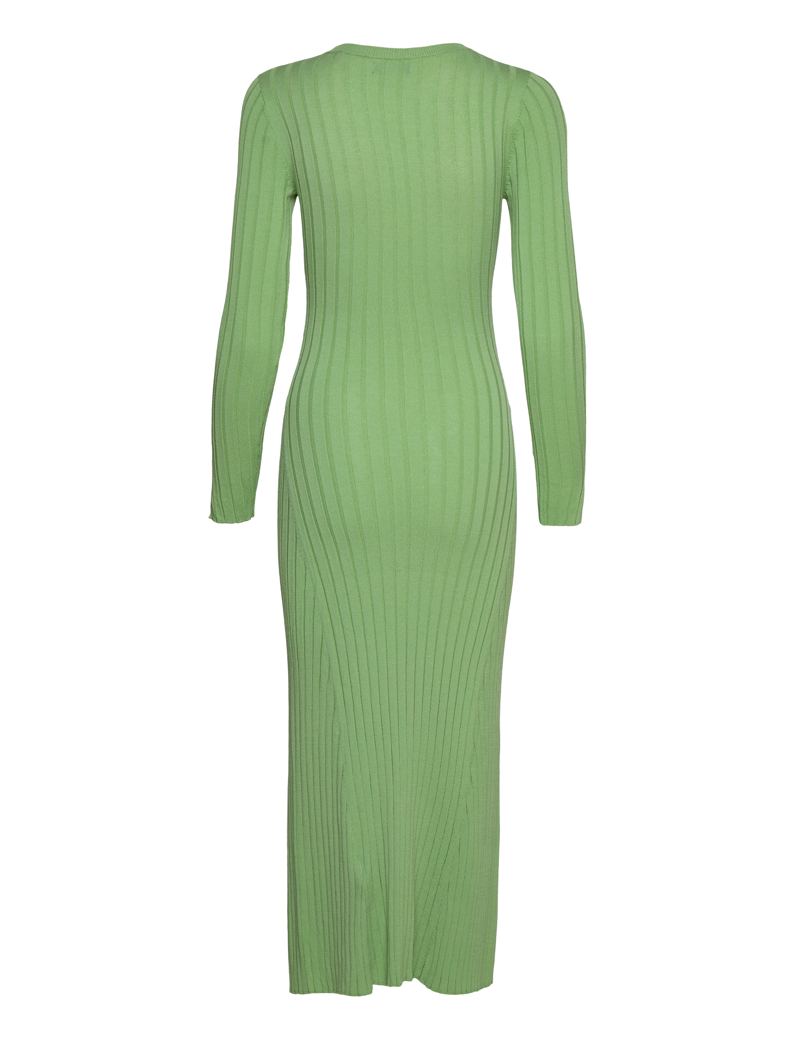 GANT - D1. RIBBED C-NECK DRESS - eucalyptus green - 1