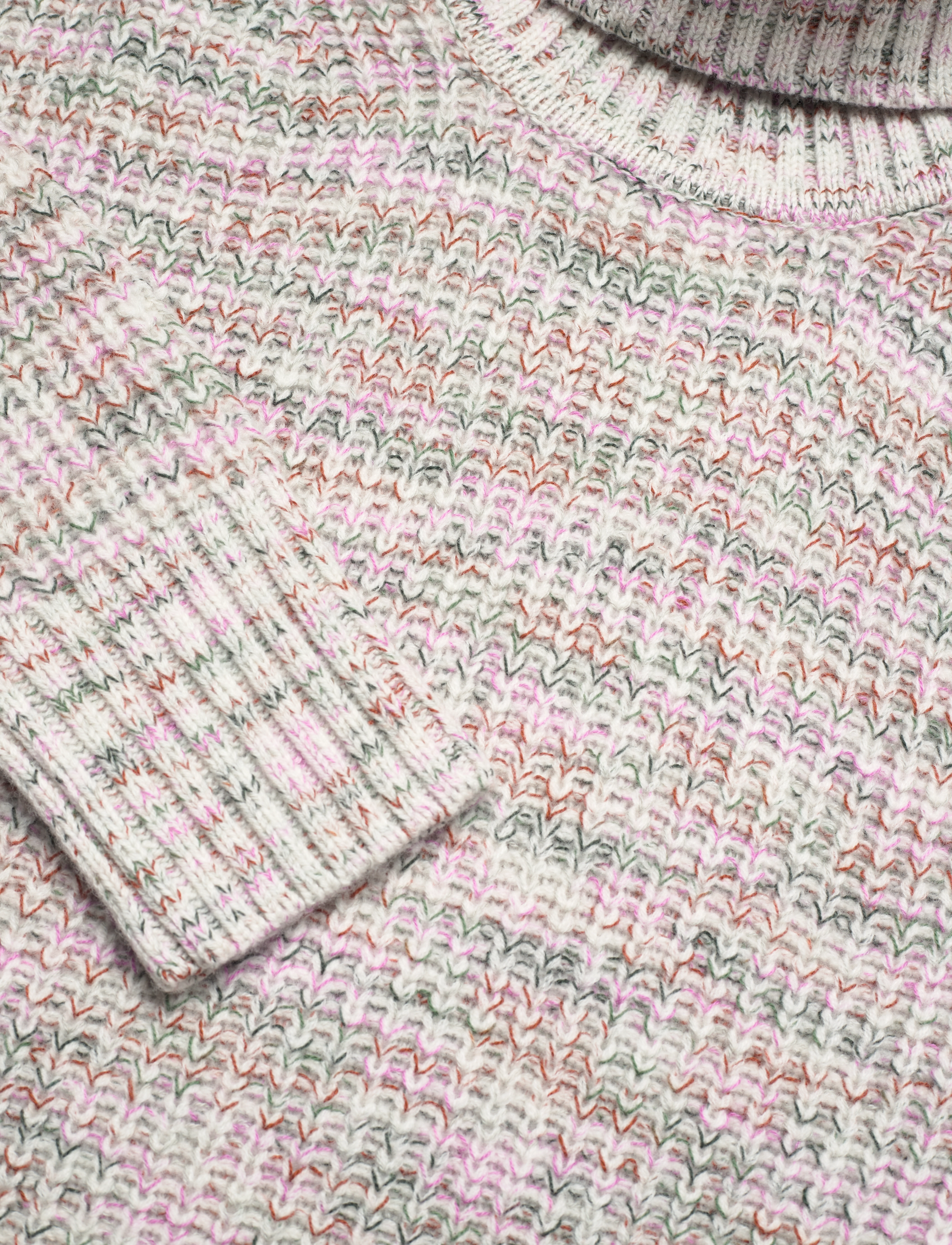 GANT - D2. MULTI COLOR ROLLNECK DRESS - cream - 2
