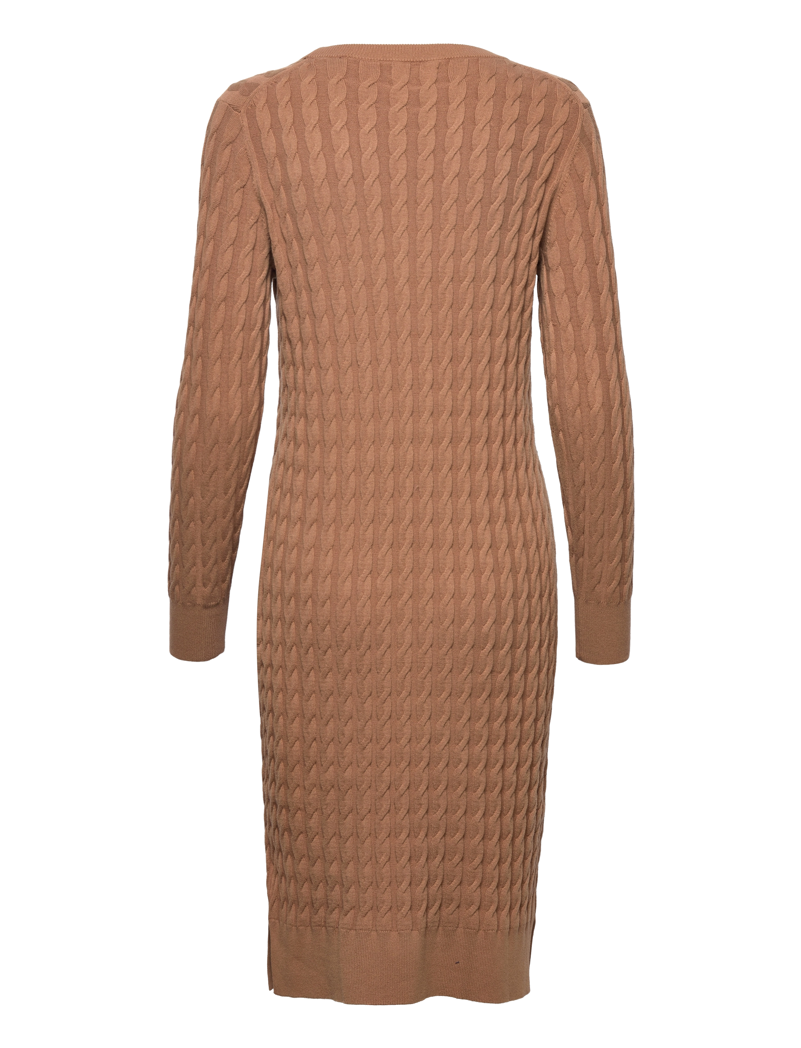 GANT - D1. TWISTED CABLE DRESS - roasted walnut - 1