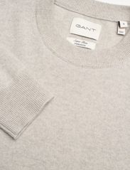 GANT - SUPERFINE LAMBSWOOL DRESS - knitted dresses - light grey melange - 2