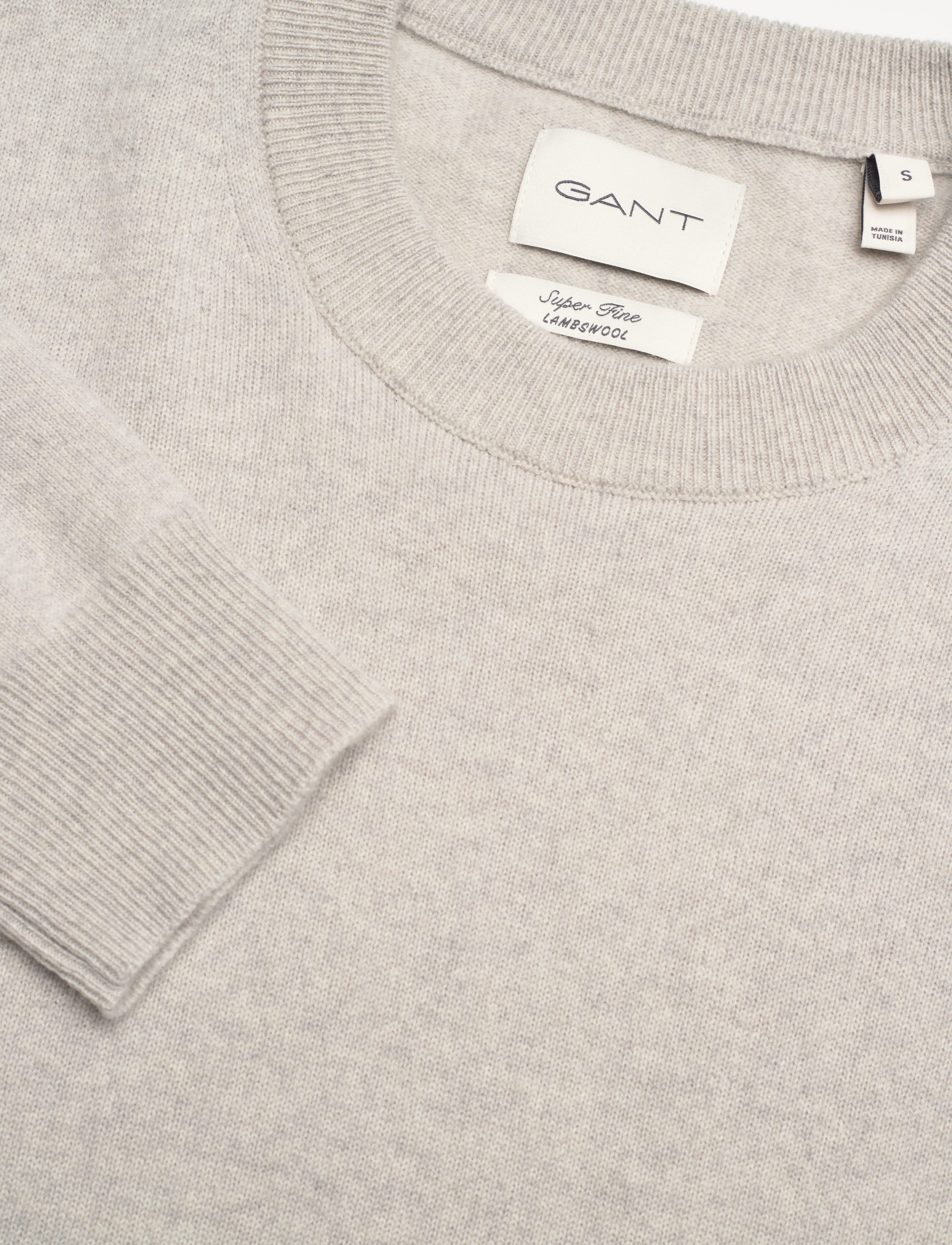 GANT - SUPERFINE LAMBSWOOL DRESS - light grey melange - 2
