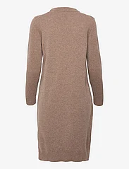 GANT - SUPERFINE LAMBSWOOL DRESS - knitted dresses - mole brown - 1