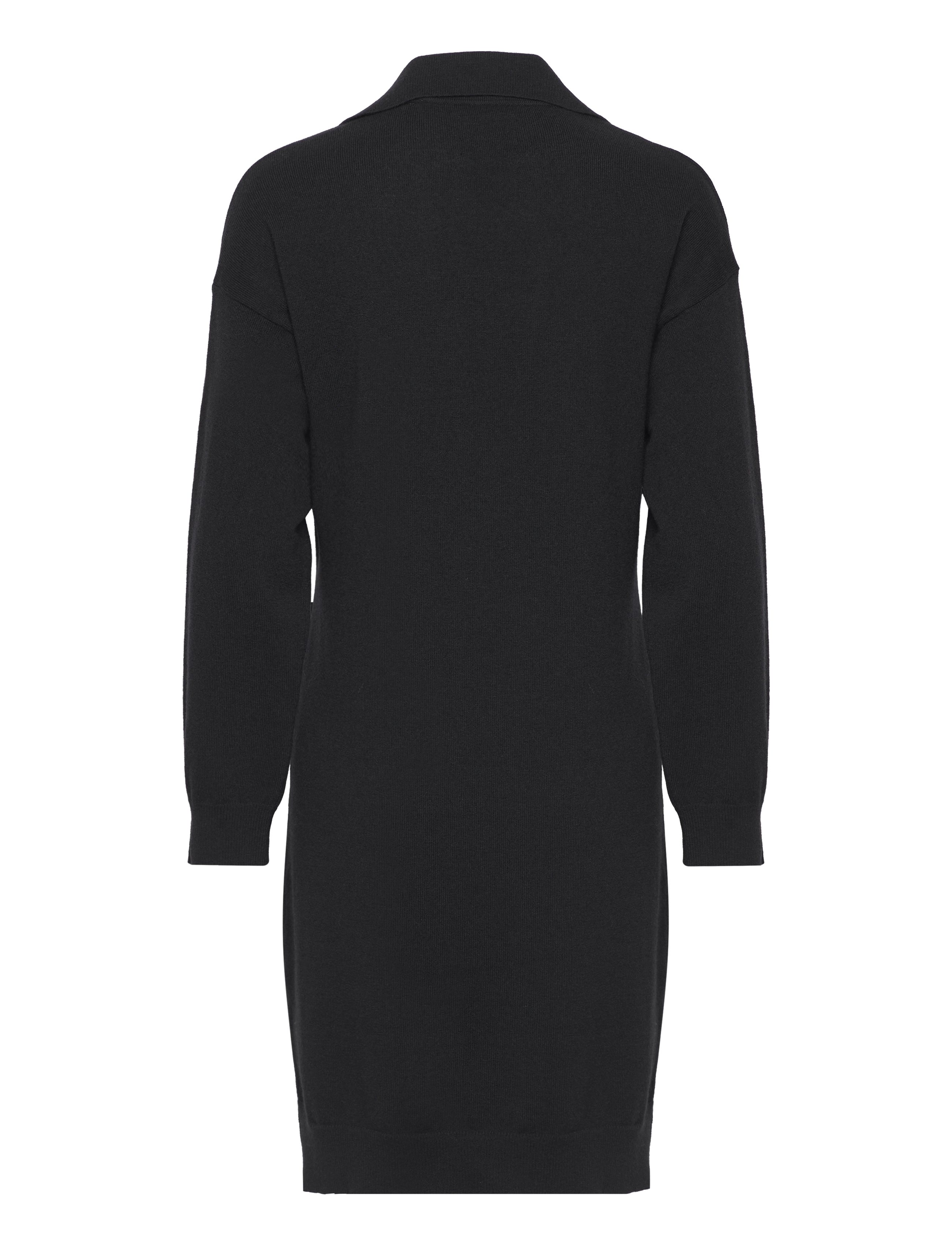 GANT - SUPERFINE LAMBSWOOL RUGGER DRESS - black - 1