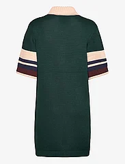 GANT - POLO KNIT MINI DRESS - knitted dresses - tartan green - 1